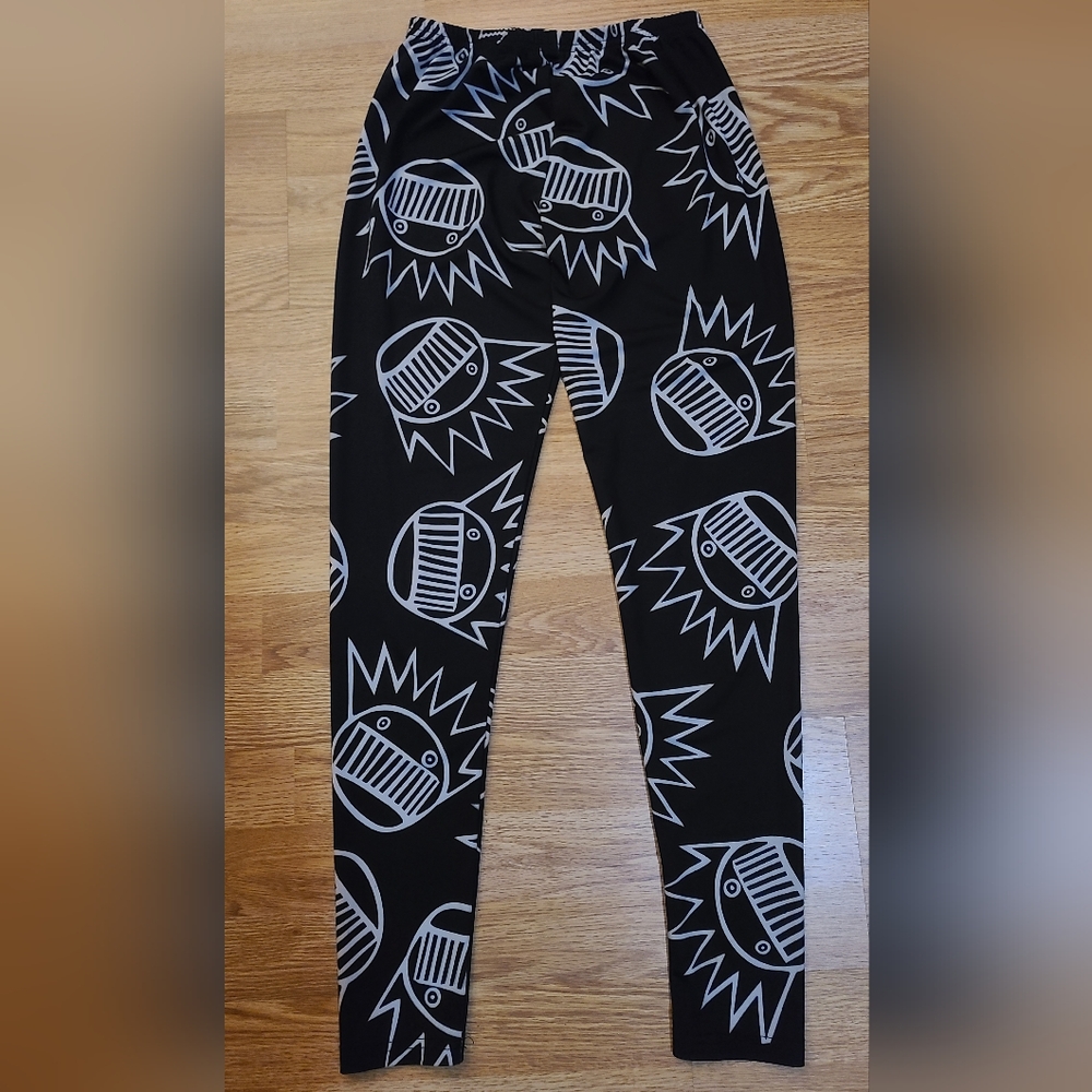 Black and White Size Medium Leggings Ween Boognish Music Festival Fashion